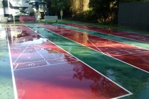 Shuffleboard courts