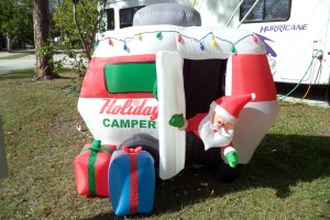 Holiday Camper Santa