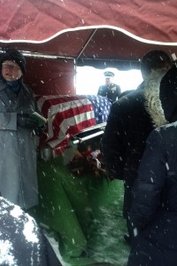 Burial in a snowstorm