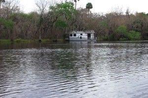 Our site, as seen from the inlet