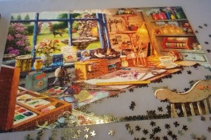 Almost-finished puzzle