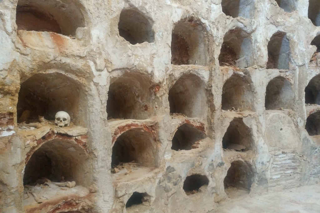 Ancient crypt under the Punic Wall