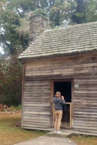 Jett at the slave quarters