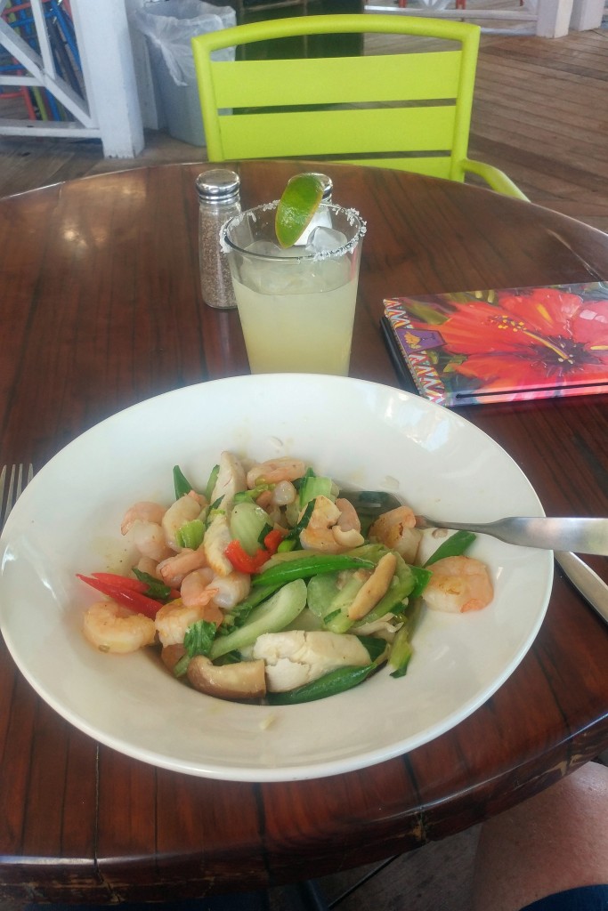 Shrimp and mahi bowl