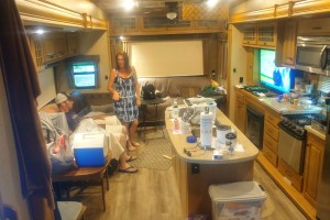 Josh and Cristina in the RV, Sunday