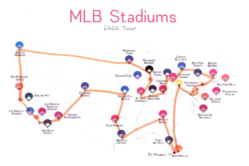 MLB parks 2020 tour