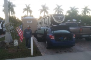 Josh loading up at dawn's early light