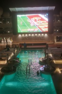 Super Bowl at the pool