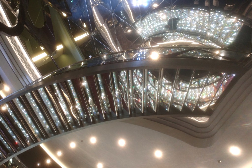 Underside of the Swarovski staircase