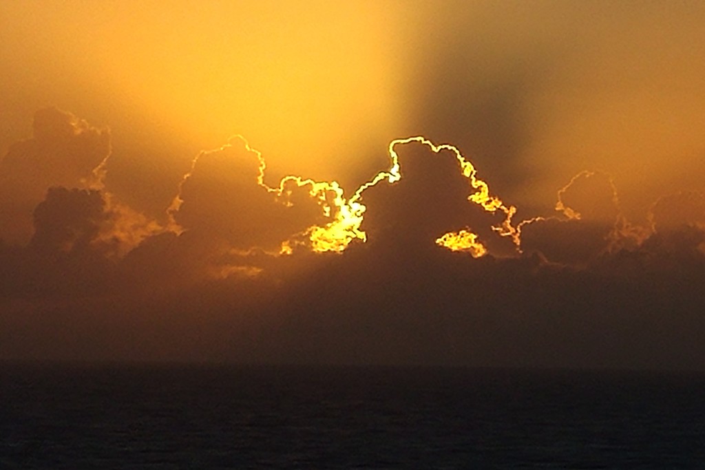 Sunset west of Grand Cayman