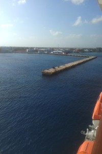 Approaching the dock