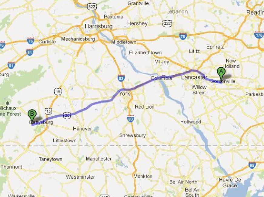 GTW Hop 4: Gordonville, PA, to Gettysburg, PA | Our Wander Years