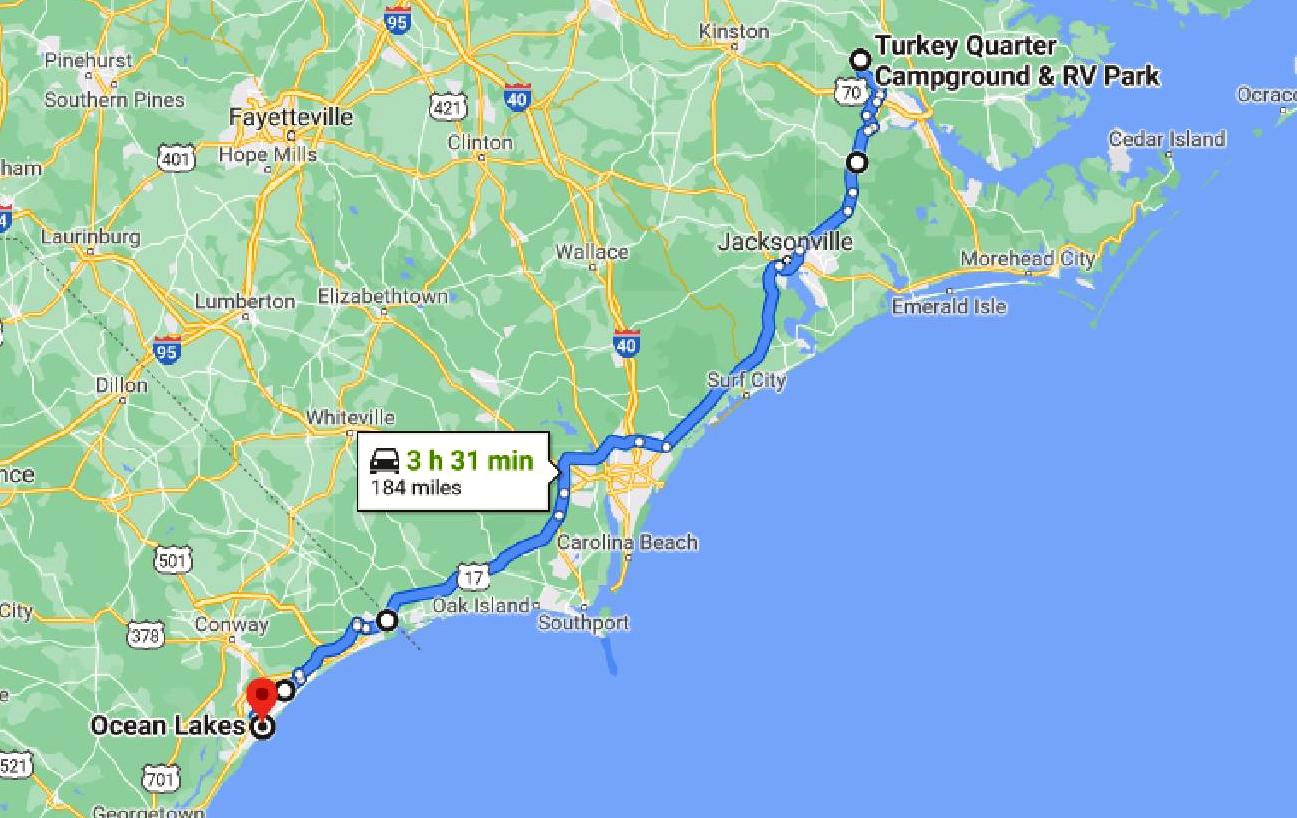 TS6 Hop 6: Cove City NC to Myrtle Beach SC | Our Wander Years