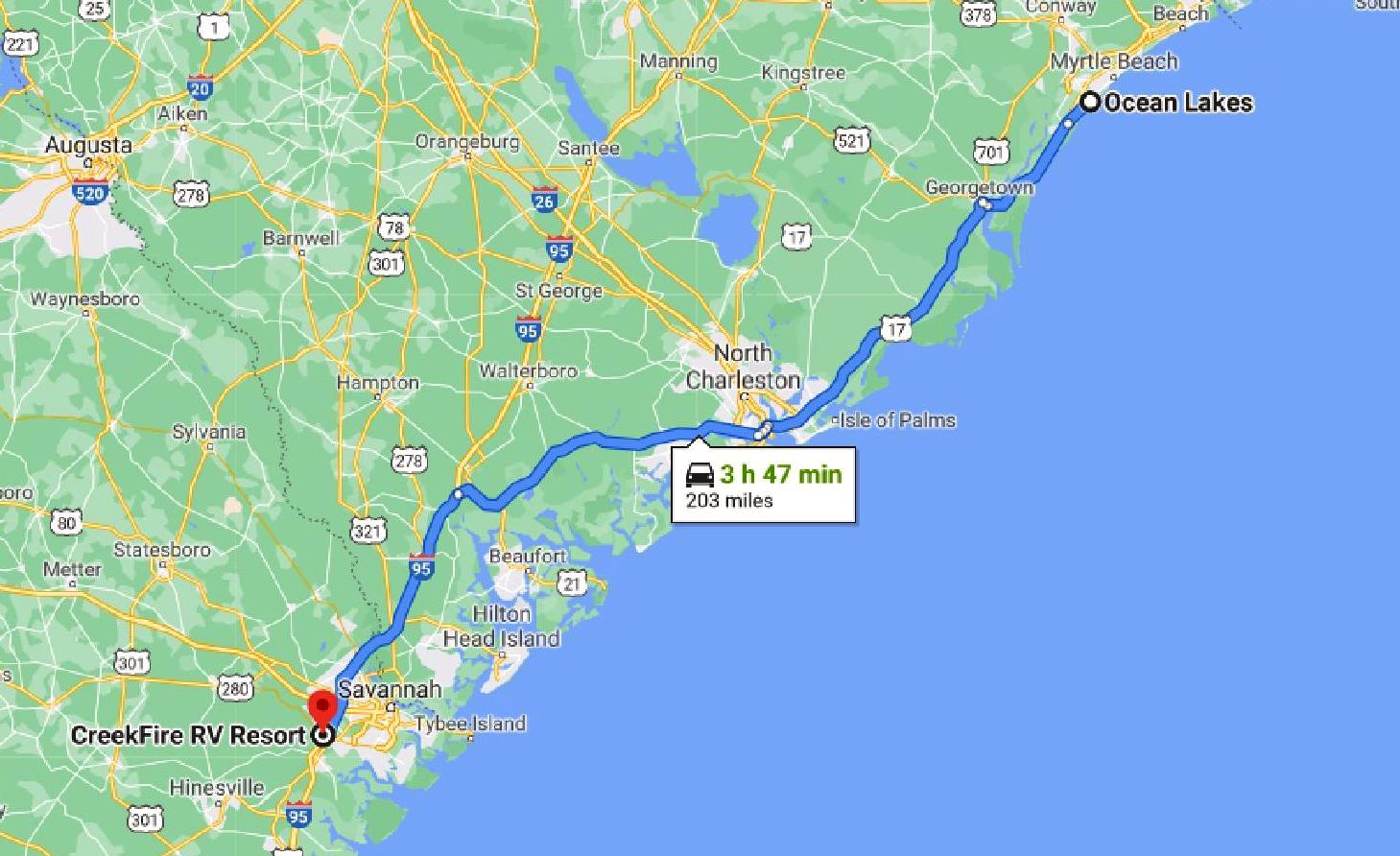 Ts6 Hop 7: Myrtle Beach Sc To Savannah Ga 